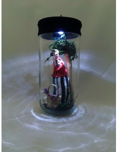 Lámpara "Te tengo en el Bote" en el Bosque con su cestita 2