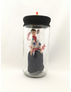 Lámpara "Te tengo en el Bote" con estrella y caballito de mar