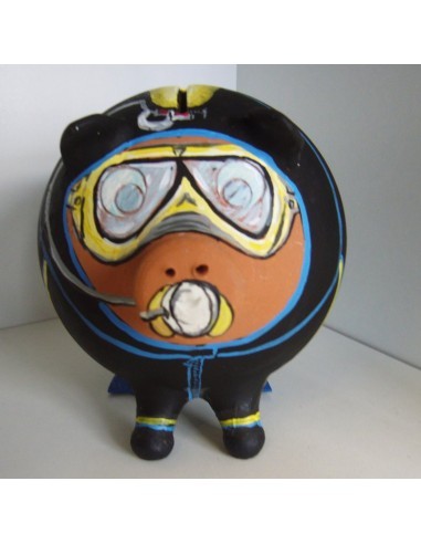 Buceo Buzos Con Caricaturas Regalos Para Cerdito Hucha Buceo