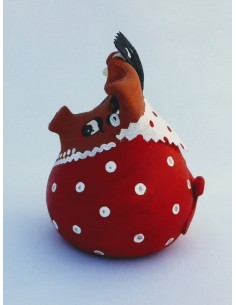 Hucha cerdita flamenca sin patas Pequeña 2