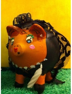 Hucha cerdito mantilla 2