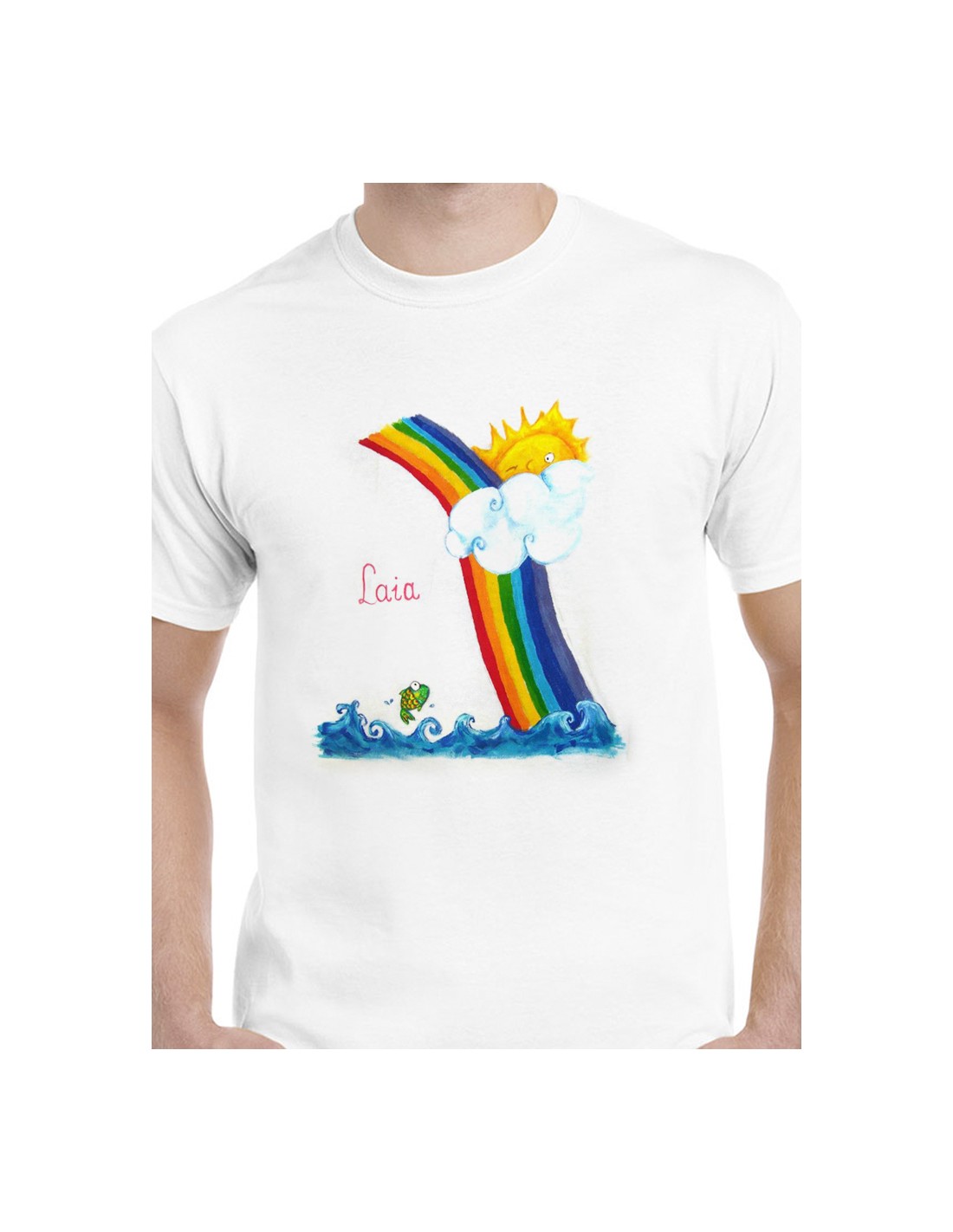 Camisetas personalizadas de arcoiris clearance
