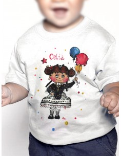 Camiseta extremeña con globos 2