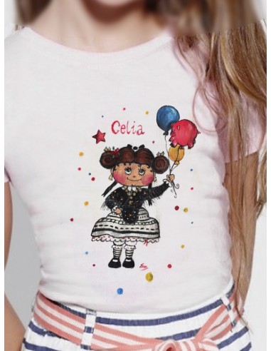 Camiseta extremeña con globos