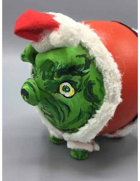 Hucha cerdito el Grinch