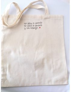 Bolsa  Personalizada con letras de canciones 2