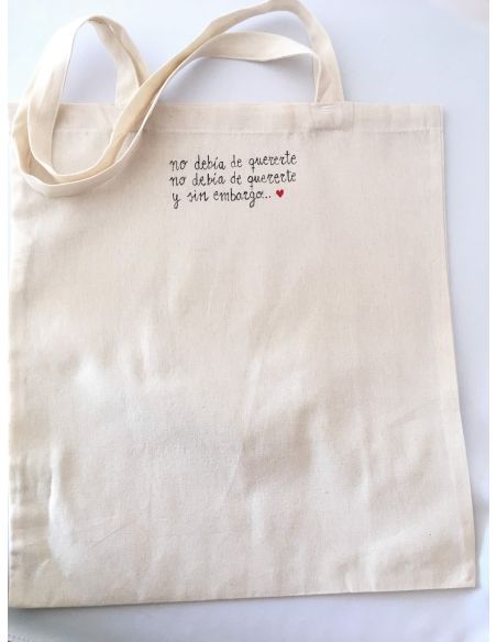 Bolsa  Personalizada con letras de canciones