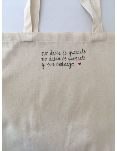 Bolsa  Personalizada con letras de canciones