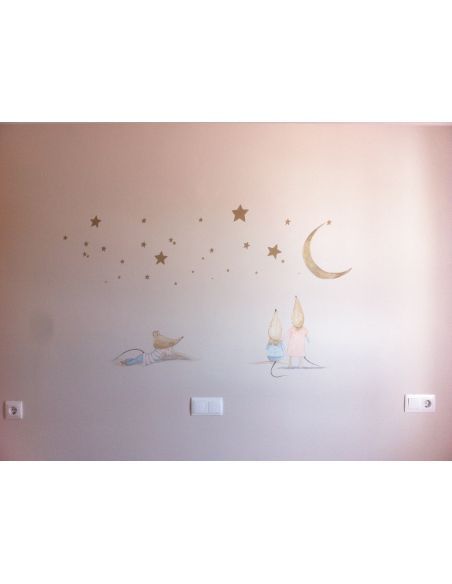 Pintura mural de habitaciónes infantiles. Decoración