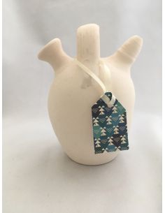 Botijos tradicionales de arcilla blanca sin decorar Pack de 10 Uds 2
