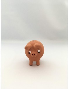 Cerdito hucha tradicional  con dedicatoria personalizada.