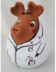 Hucha cerdito enfermeras, doctoras, médicos , enfermeros 2