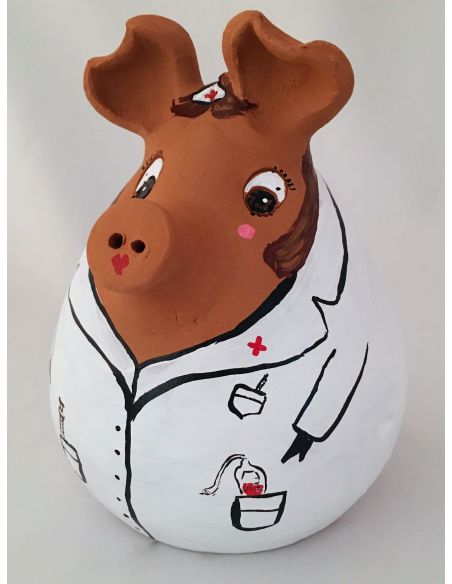 Hucha cerdito enfermeras, doctoras, médicos , enfermeros
