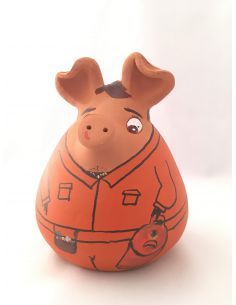 Hucha cerdito butanero