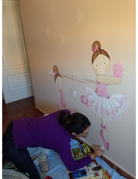 Pintura mural de habitaciónes infantiles. Decoración