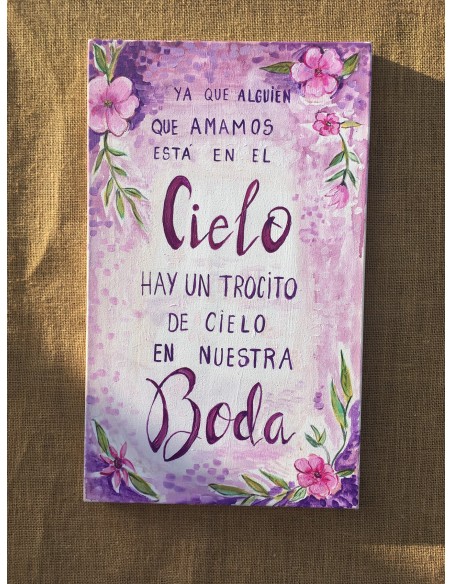 Cuadros personalizados para decoraciones de Boda